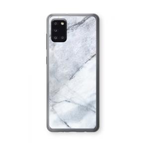 CaseCompany Witte marmer: Samsung Galaxy A31 Transparant Hoesje