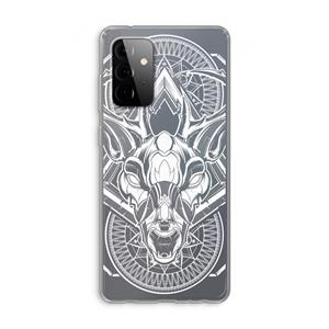 CaseCompany Oh Deer: Samsung Galaxy A72 Transparant Hoesje