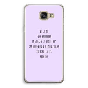 CaseCompany Relatief: Samsung Galaxy A5 (2016) Transparant Hoesje