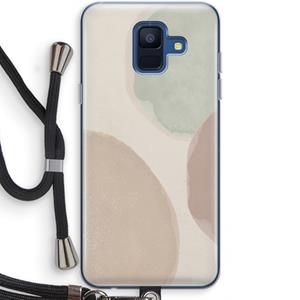 CaseCompany Geo #8: Samsung Galaxy A6 (2018) Transparant Hoesje met koord