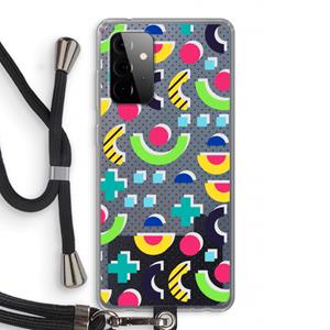 CaseCompany 8-bit N°1: Samsung Galaxy A72 5G Transparant Hoesje met koord