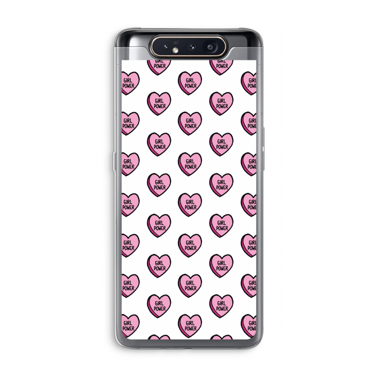 CaseCompany GIRL POWER: Samsung Galaxy A80 Transparant Hoesje