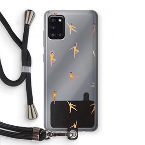 CaseCompany Dans #2: Samsung Galaxy A31 Transparant Hoesje met koord