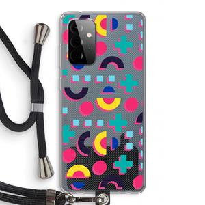 CaseCompany 8-bit N°2: Samsung Galaxy A72 5G Transparant Hoesje met koord