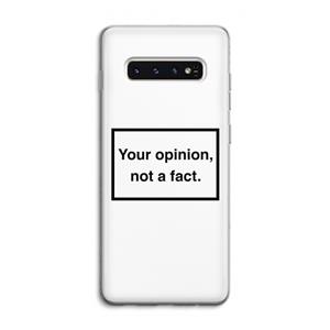 CaseCompany Your opinion: Samsung Galaxy S10 4G Transparant Hoesje