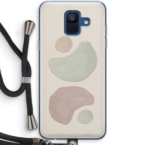 CaseCompany Geo #10: Samsung Galaxy A6 (2018) Transparant Hoesje met koord