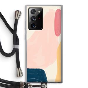 CaseCompany Saturday Flow: Samsung Galaxy Note 20 Ultra / Note 20 Ultra 5G Transparant Hoesje met koord