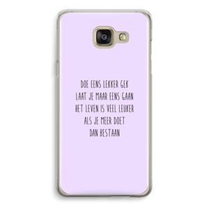 CaseCompany Gek: Samsung Galaxy A5 (2016) Transparant Hoesje