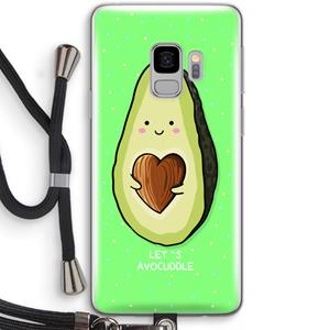 CaseCompany Avocuddle: Samsung Galaxy S9 Transparant Hoesje met koord