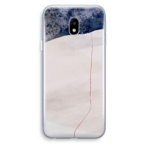 CaseCompany Stone White: Samsung Galaxy J3 (2017) Transparant Hoesje