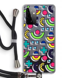 CaseCompany 8-bit N°6: Samsung Galaxy A72 5G Transparant Hoesje met koord