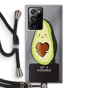 CaseCompany Avocuddle: Samsung Galaxy Note 20 Ultra / Note 20 Ultra 5G Transparant Hoesje met koord