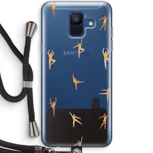 CaseCompany Dans #2: Samsung Galaxy A6 (2018) Transparant Hoesje met koord