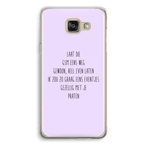 CaseCompany GSM: Samsung Galaxy A5 (2016) Transparant Hoesje