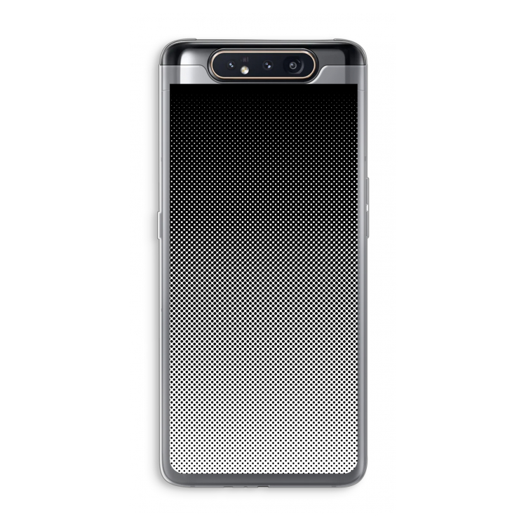 CaseCompany Musketon Halftone: Samsung Galaxy A80 Transparant Hoesje