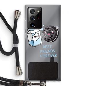 CaseCompany Best Friend Forever: Samsung Galaxy Note 20 Ultra / Note 20 Ultra 5G Transparant Hoesje met koord