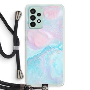 CaseCompany Fantasie pastel: Samsung Galaxy A52s 5G Transparant Hoesje met koord