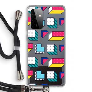 CaseCompany 8-bit N°7: Samsung Galaxy A72 5G Transparant Hoesje met koord
