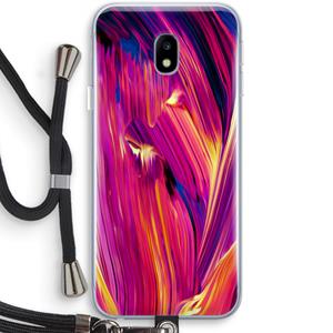 CaseCompany Phoenix: Samsung Galaxy J3 (2017) Transparant Hoesje met koord