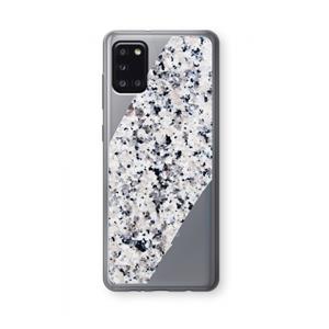 CaseCompany Gespikkelde marmer: Samsung Galaxy A31 Transparant Hoesje