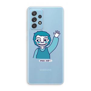 CaseCompany Zwaai: Samsung Galaxy A73 Transparant Hoesje