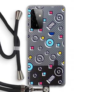CaseCompany 8-bit N°9: Samsung Galaxy A72 5G Transparant Hoesje met koord