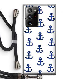 CaseCompany Ankers: Samsung Galaxy Note 20 Ultra / Note 20 Ultra 5G Transparant Hoesje met koord