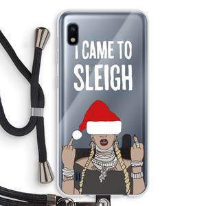 CaseCompany Came To Sleigh: Samsung Galaxy A10 Transparant Hoesje met koord