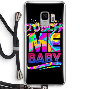 CaseCompany Touch Me: Samsung Galaxy S9 Transparant Hoesje met koord