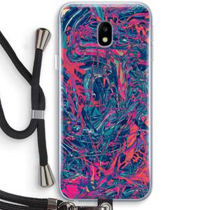 CaseCompany Sleeping Dreams: Samsung Galaxy J3 (2017) Transparant Hoesje met koord
