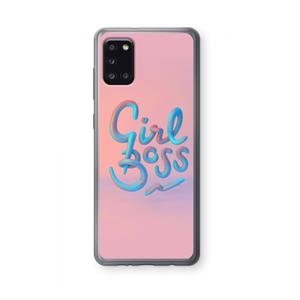 CaseCompany Girl boss: Samsung Galaxy A31 Transparant Hoesje