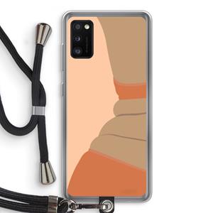 CaseCompany Bikini: Samsung Galaxy A41 Transparant Hoesje met koord
