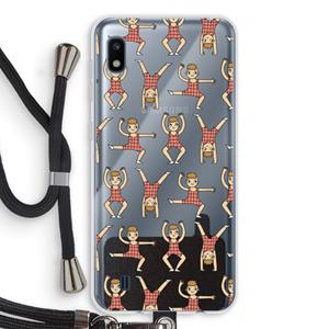 CaseCompany Gymboys: Samsung Galaxy A10 Transparant Hoesje met koord