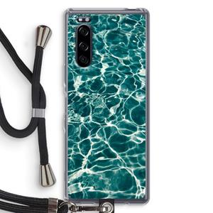 CaseCompany Weerkaatsing water: Sony Xperia 5 Transparant Hoesje met koord