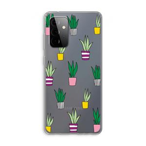 CaseCompany Sanseveria: Samsung Galaxy A72 Transparant Hoesje