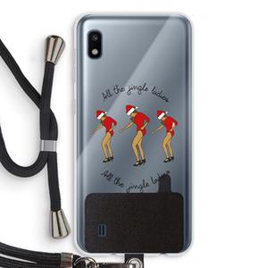 CaseCompany Jingle Ladies: Samsung Galaxy A10 Transparant Hoesje met koord