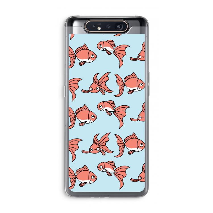 CaseCompany Blub: Samsung Galaxy A80 Transparant Hoesje