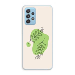 CaseCompany Beleaf in you: Samsung Galaxy A73 Transparant Hoesje