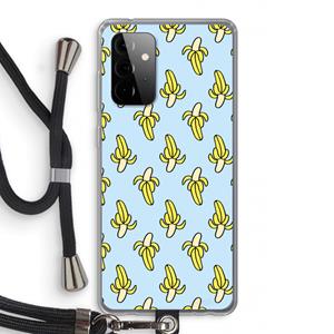CaseCompany Bananas: Samsung Galaxy A72 5G Transparant Hoesje met koord
