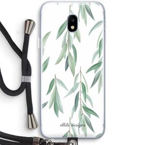 CaseCompany Branch up your life: Samsung Galaxy J3 (2017) Transparant Hoesje met koord