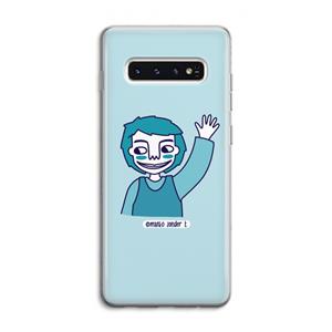 CaseCompany Zwaai: Samsung Galaxy S10 4G Transparant Hoesje