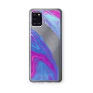 CaseCompany Zweverige regenboog: Samsung Galaxy A31 Transparant Hoesje