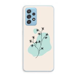 CaseCompany Love your petals: Samsung Galaxy A73 Transparant Hoesje