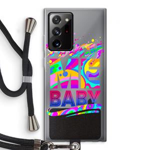 CaseCompany Touch Me: Samsung Galaxy Note 20 Ultra / Note 20 Ultra 5G Transparant Hoesje met koord