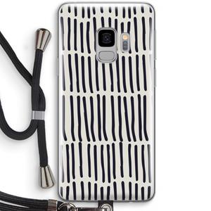 CaseCompany Moroccan stripes: Samsung Galaxy S9 Transparant Hoesje met koord