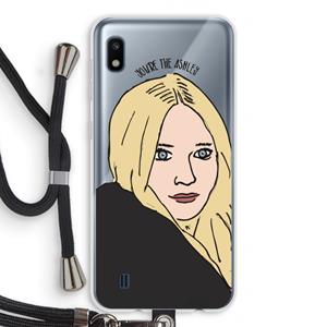 CaseCompany Ashley: Samsung Galaxy A10 Transparant Hoesje met koord