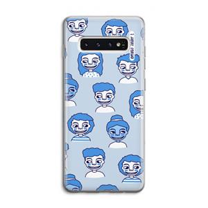 CaseCompany Gezichtjes: Samsung Galaxy S10 4G Transparant Hoesje