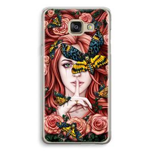 CaseCompany Lady Moth: Samsung Galaxy A5 (2016) Transparant Hoesje