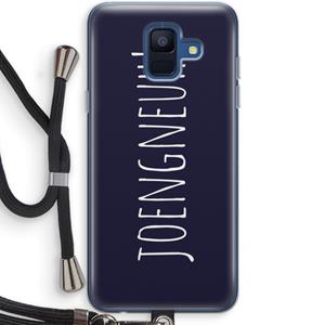 CaseCompany Joengneuh!: Samsung Galaxy A6 (2018) Transparant Hoesje met koord