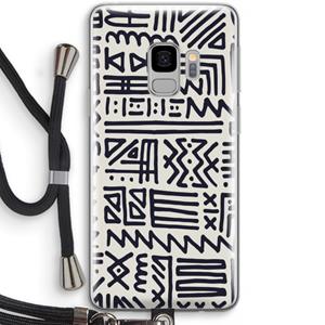 CaseCompany Marrakech print: Samsung Galaxy S9 Transparant Hoesje met koord